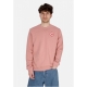 felpa leggera girocollo uomo 1960 logo badge sweater DUSTY ROSE