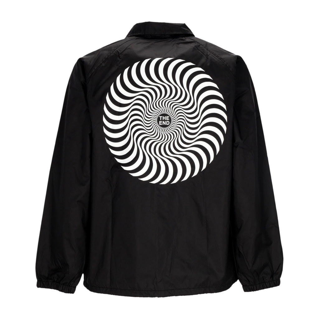 giacca coach jacket uomo classic swirl windbreaker BLACK/WHITE