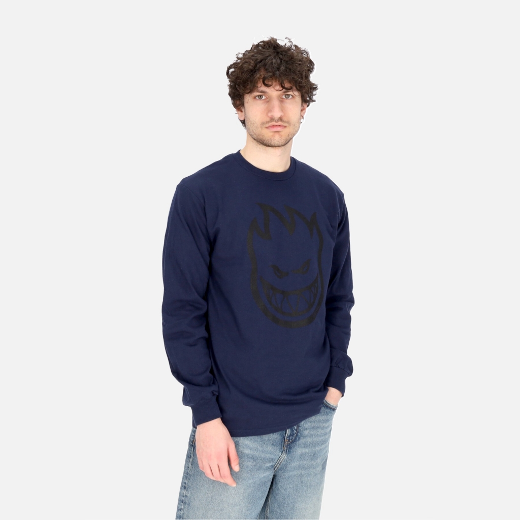 maglietta manica lunga uomo bighead l/s tee NAVY/BLACK