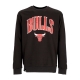 felpa leggera girocollo uomo nba arch graphic oversize crew chibul BLACK/FRONT DOOR RED