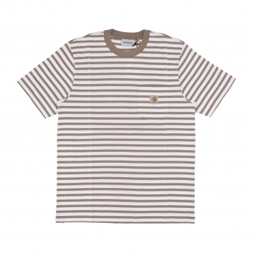 maglietta uomo seidler pocket tee SEIDLER STRIPE/BRANCH/WHITE