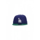 cappellino visiera piatta uomo mlb team colour 5950 losdod DARK ROYAL/WHITE/KELLY GREEN