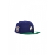 cappellino visiera piatta uomo mlb team colour 5950 losdod DARK ROYAL/WHITE/KELLY GREEN