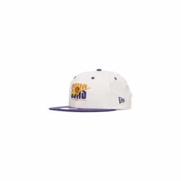 cappellino visiera piatta uomo nba white crown 950 phosun WHITE/PURPLE