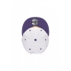 cappellino visiera piatta uomo nba white crown 950 phosun WHITE/PURPLE