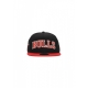 cappellino visiera piatta uomo nba golfer chibul BLACK/FRONT DOOR RED