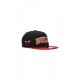 cappellino visiera piatta uomo nba golfer chibul BLACK/FRONT DOOR RED