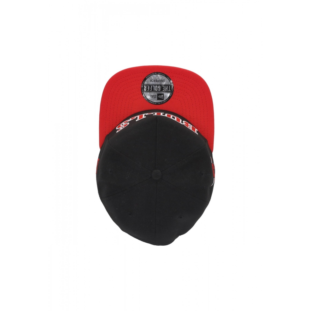 cappellino visiera piatta uomo nba golfer chibul BLACK/FRONT DOOR RED