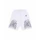 pantalone corto tuta uomo flame bermuda WHITE