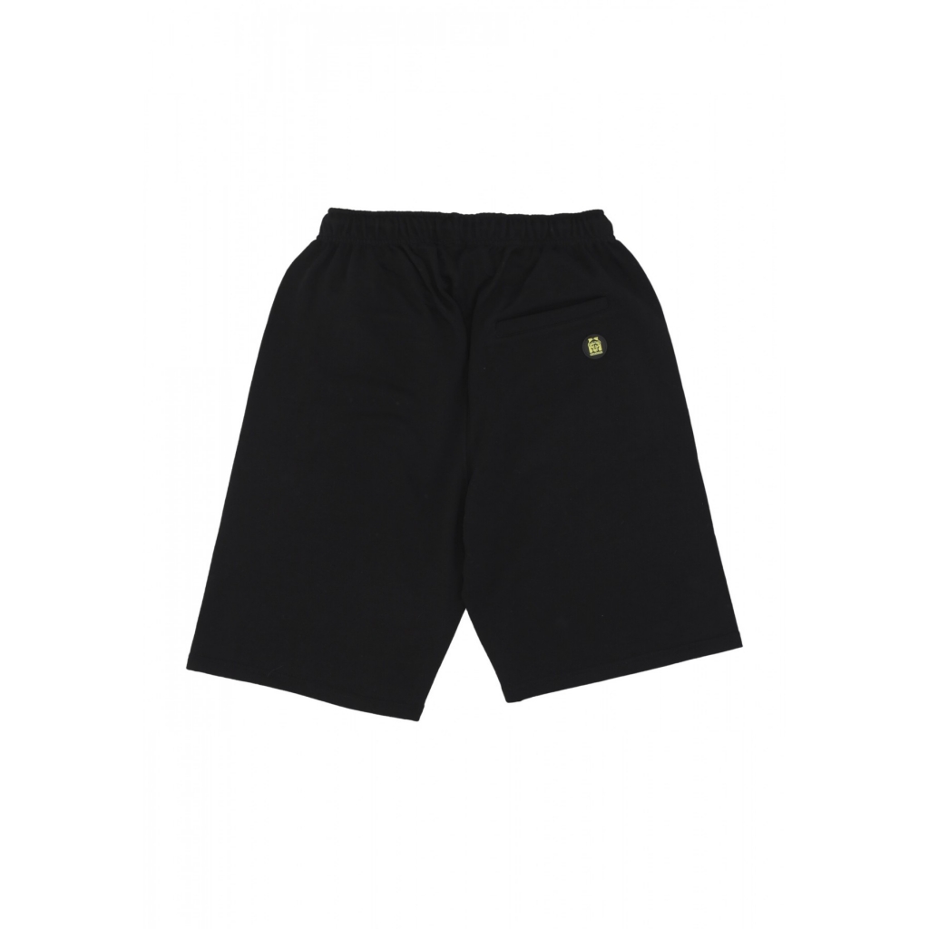 pantalone corto tuta uomo flame bermuda BLACK