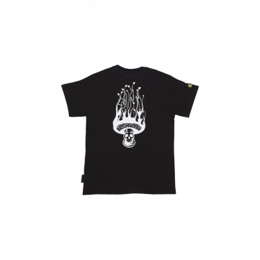 maglietta uomo skull flame tee BLACK