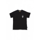 maglietta uomo skull flame tee BLACK