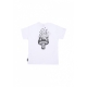 maglietta uomo skull flame tee WHITE