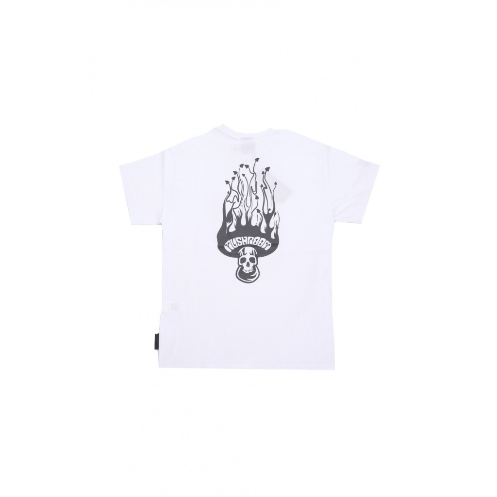 maglietta uomo skull flame tee WHITE