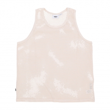 canotta uomo tower mesh tank UNBLEACHED