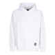 felpa leggera cappuccio uomo label classic hoodie WHITE