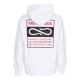 felpa leggera cappuccio uomo label classic hoodie WHITE