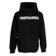 felpa leggera cappuccio uomo logo classic hoodie BLACK