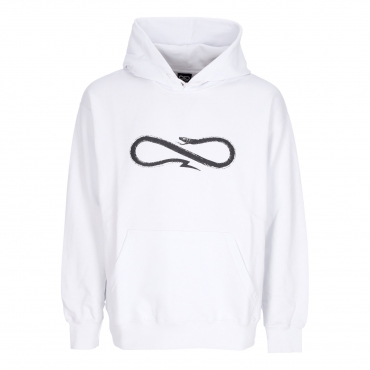 felpa leggera cappuccio uomo logo classic hoodie WHITE