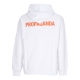 felpa leggera cappuccio uomo logo steel hoodie WHITE