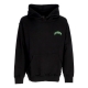 felpa leggera cappuccio uomo triangle panther hoodie BLACK