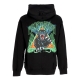 felpa leggera cappuccio uomo triangle panther hoodie BLACK