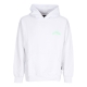 felpa leggera cappuccio uomo triangle panther hoodie WHITE