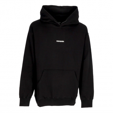 felpa leggera cappuccio uomo ribs classic hoodie BLACK