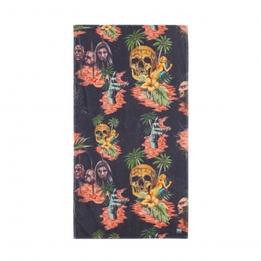 asciugamano uomo cannibal beachtowel BLACK/MULTI