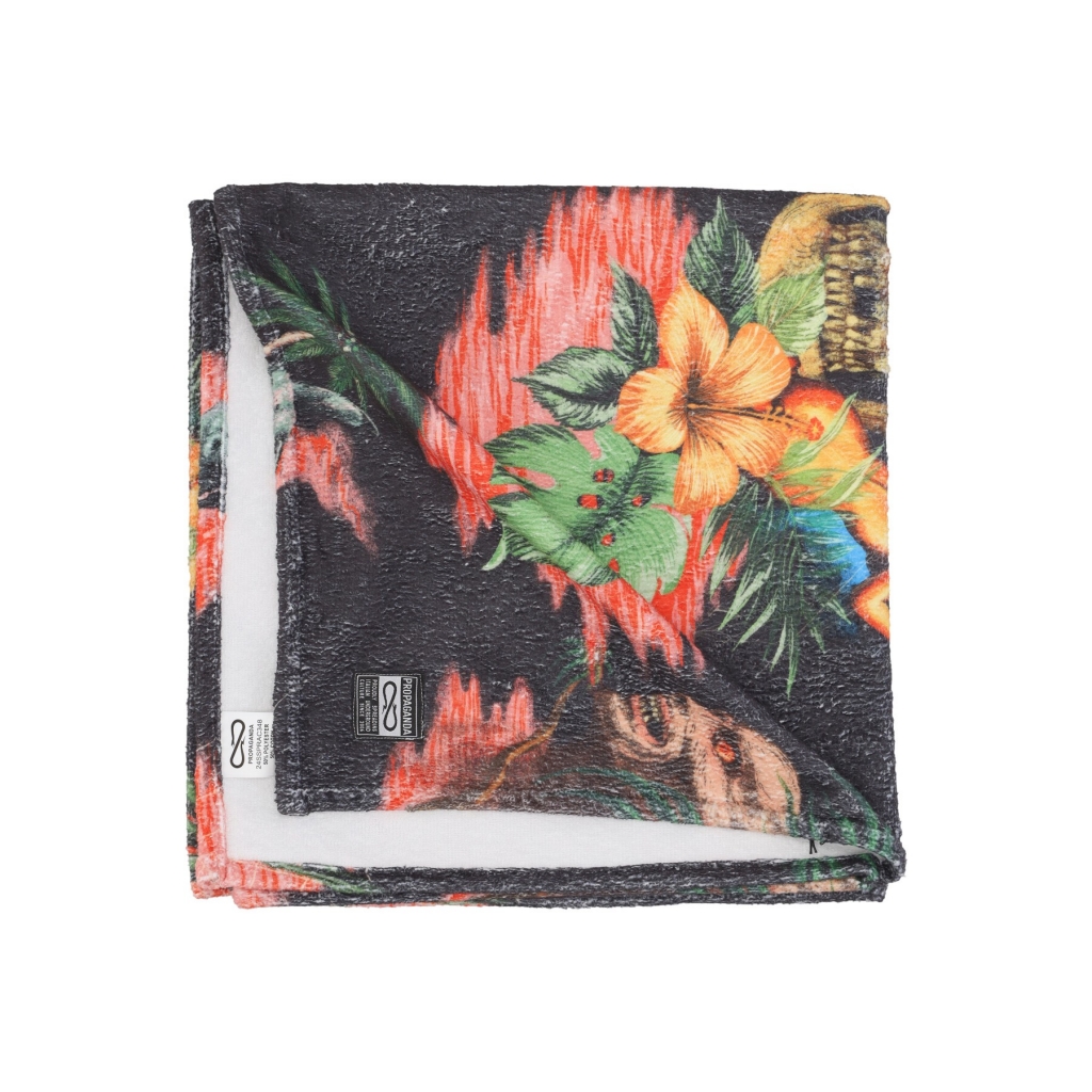 asciugamano uomo cannibal beachtowel BLACK/MULTI