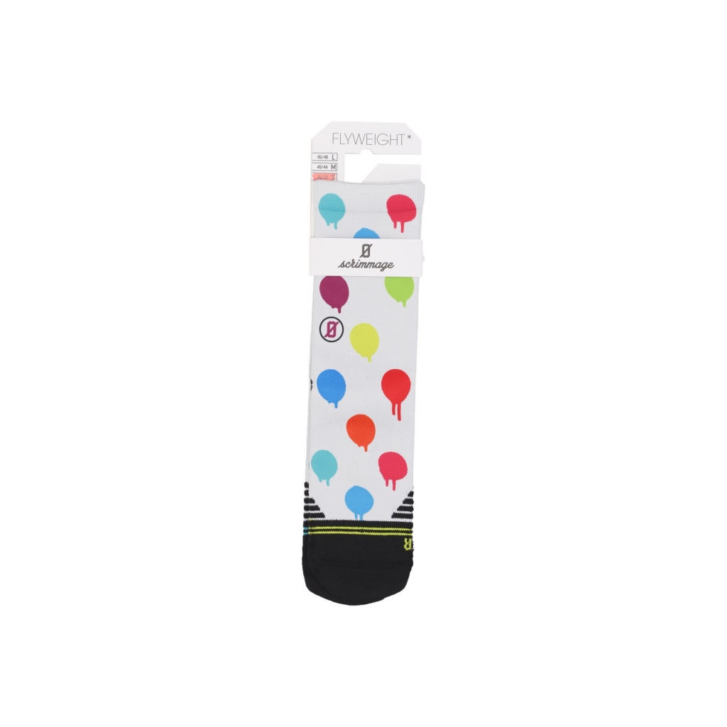 calza media uomo paint dots WHITE