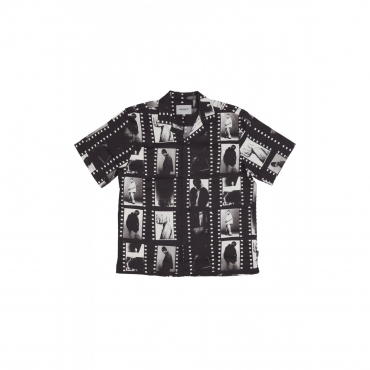 camicia manica corta uomo photo strip shirt PHOTO STRIP PRINT/BLACK/WHITE