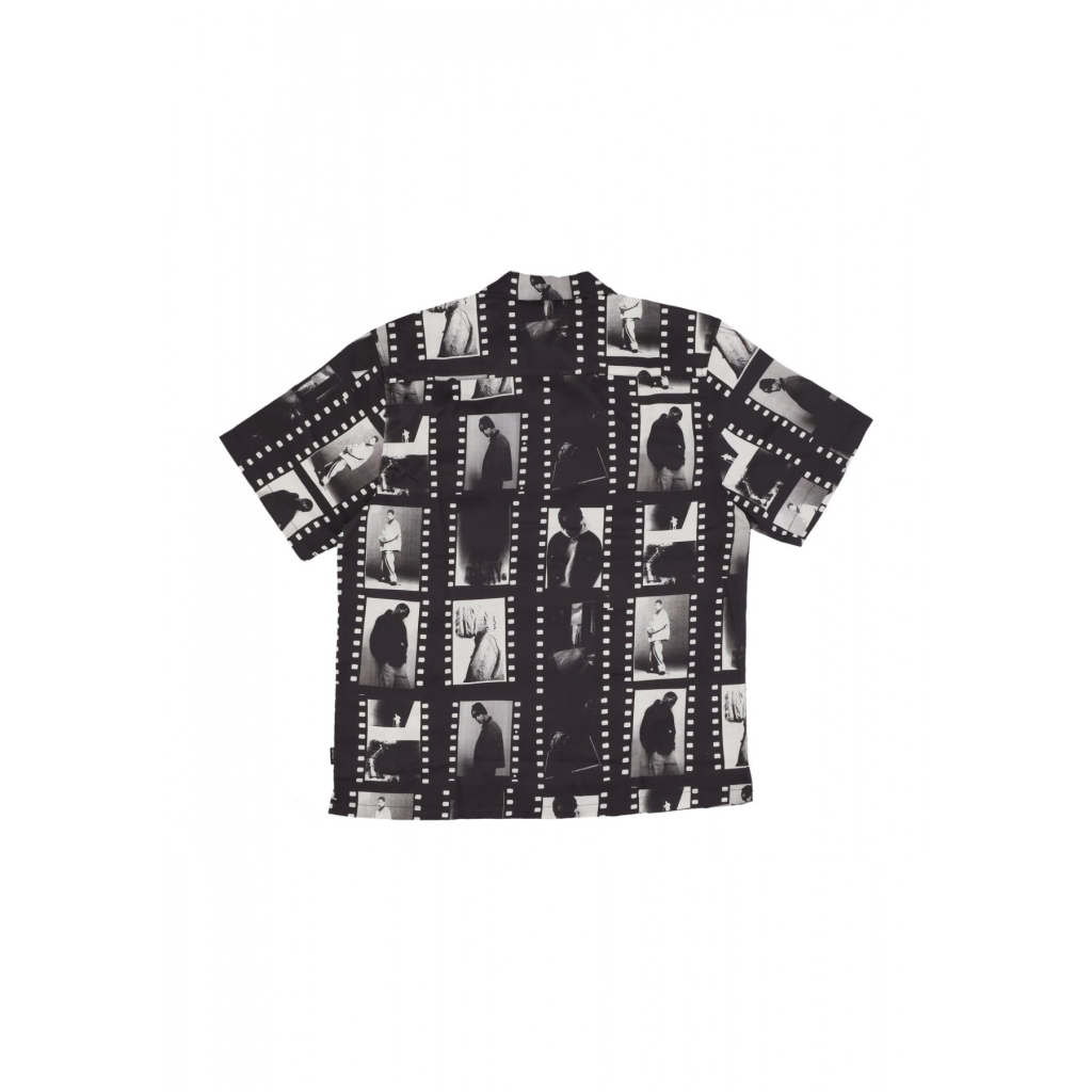 camicia manica corta uomo photo strip shirt PHOTO STRIP PRINT/BLACK/WHITE