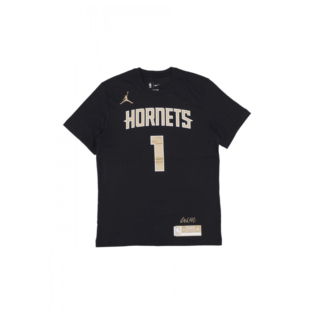 maglietta uomo nba selected series tee no 1 lamelo ball chahor BLACK