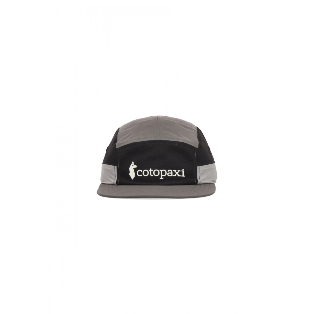 cappellino visiera piatta uomo tech 5panel hat BLACK CINDER