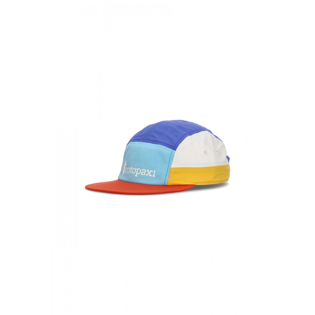 cappellino visiera piatta uomo tech 5panel hat BLUE SKY/CANYON