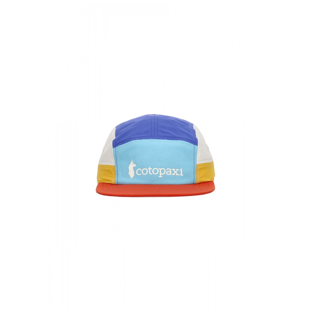 cappellino visiera piatta uomo tech 5panel hat BLUE SKY/CANYON