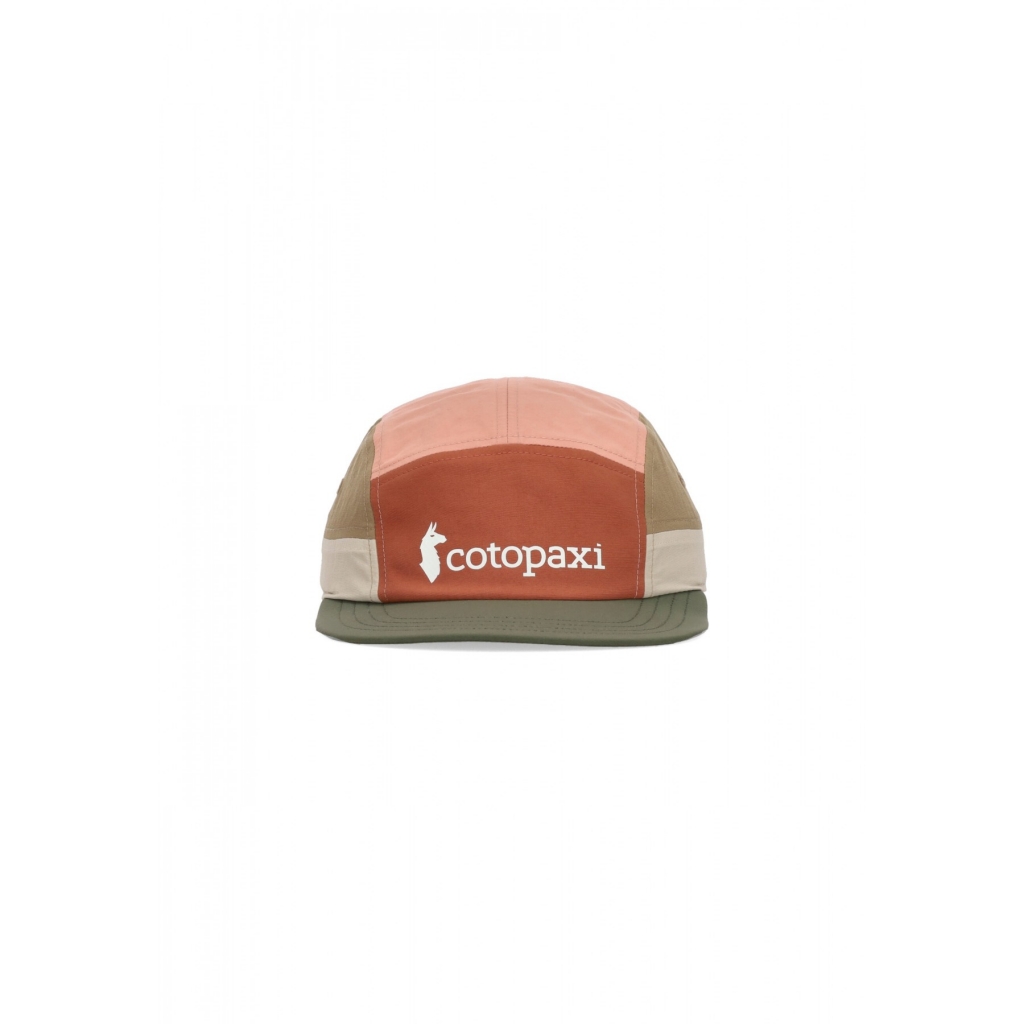 cappellino visiera piatta uomo tech 5panel hat FADED BRICK/FATIGUE