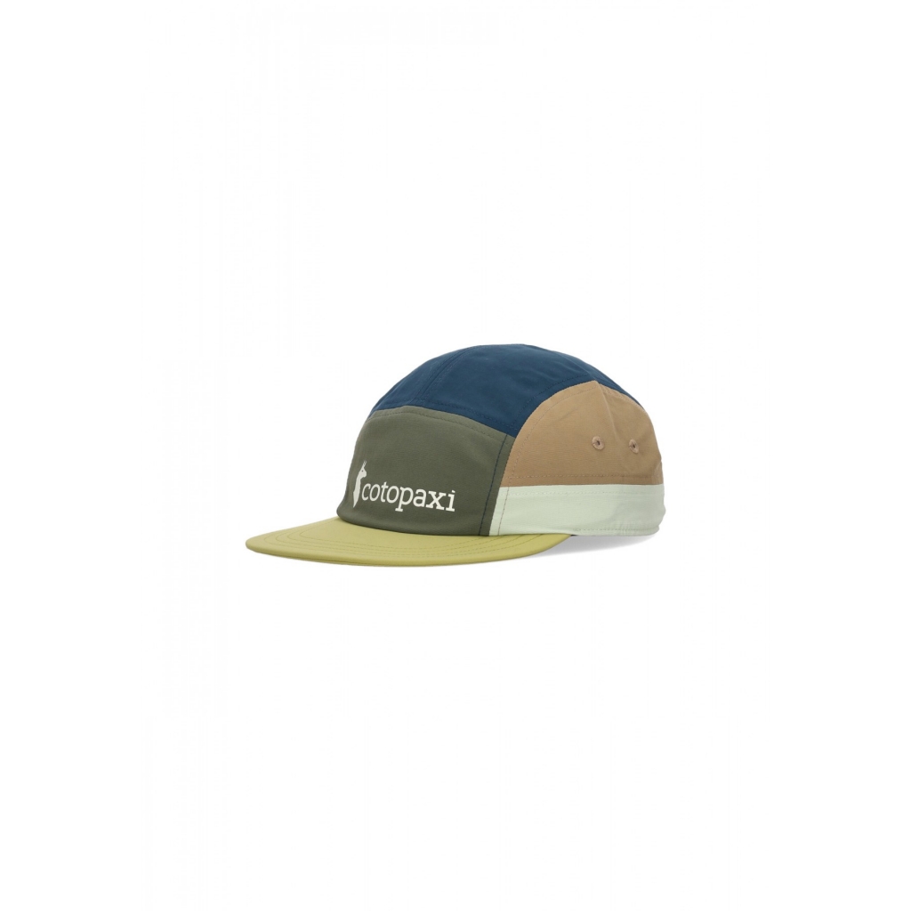 cappellino visiera piatta uomo tech 5panel hat FATIGUE/LEMONGRASS