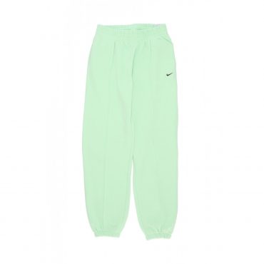 pantalone tuta felpato donna w sportswear fleece pant VAPOR GREEN/BLACK