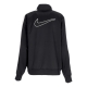 giacca tuta donna w sportswear poly-knit swoosh jacket BLACK/WHITE