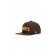 cappellino visiera piatta uomo mlb script under captain sadpad BROWN