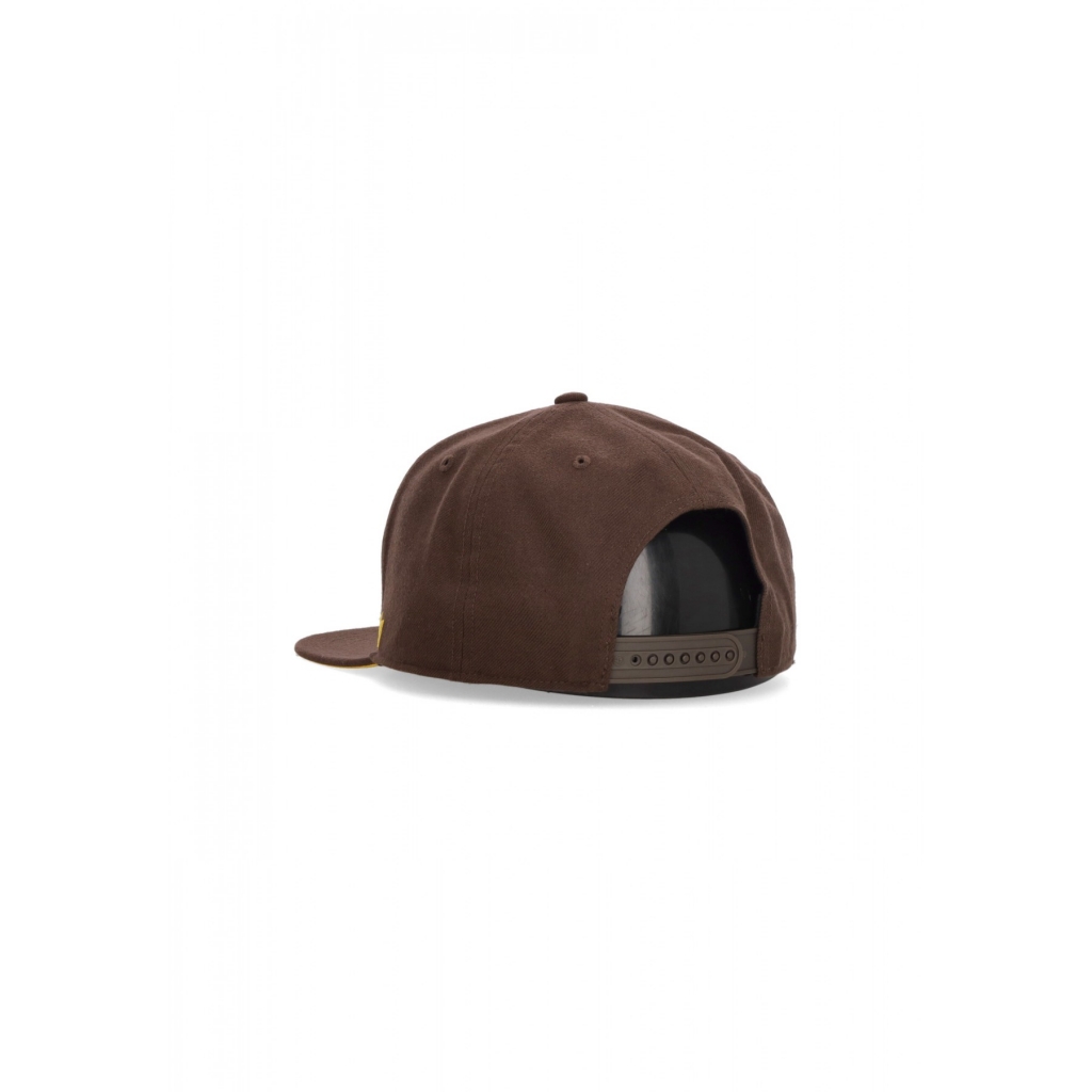 cappellino visiera piatta uomo mlb script under captain sadpad BROWN