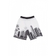 pantaloncino tipo basket uomo skyline shorts WHITE/BLACK