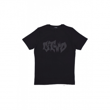 maglietta uomo script logo tee BLACK