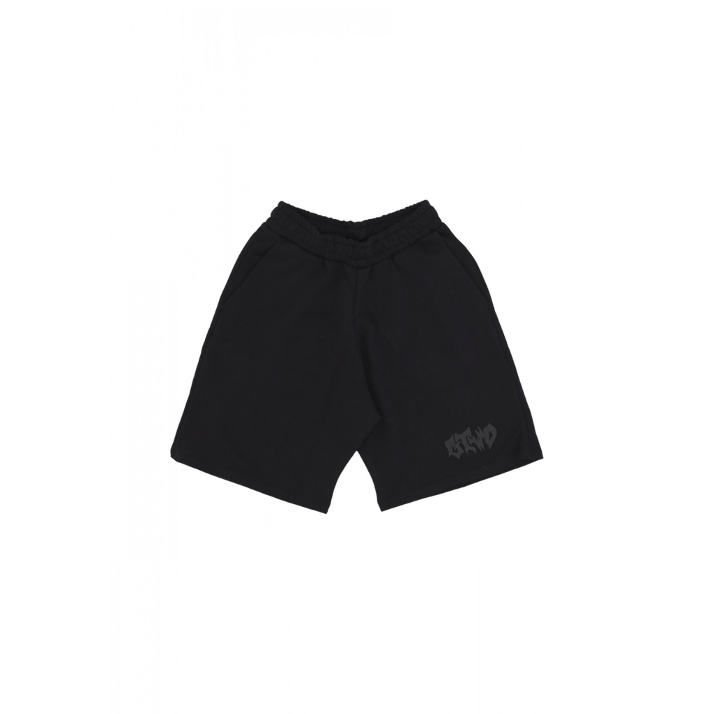 pantalone corto tuta uomo script logo shorts BLACK