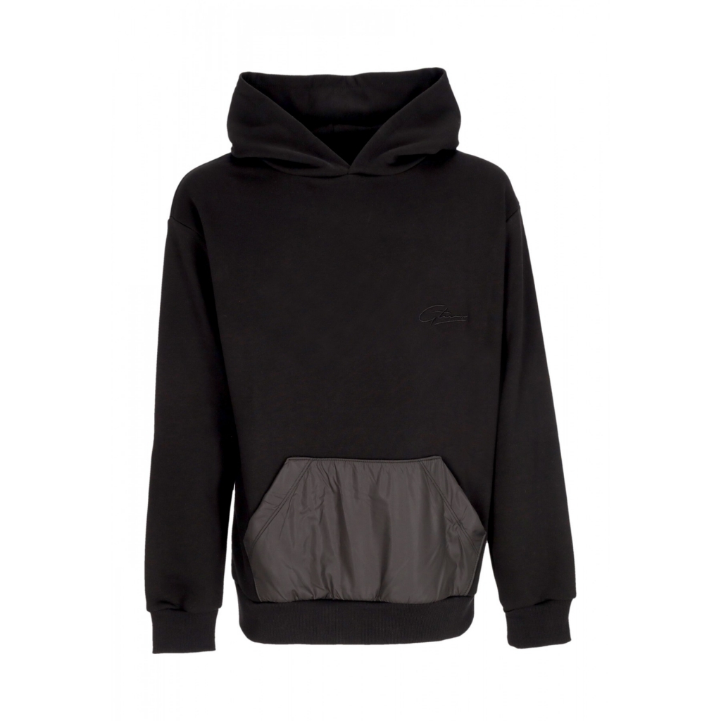 felpa leggera cappuccio uomo hoodie BLACK