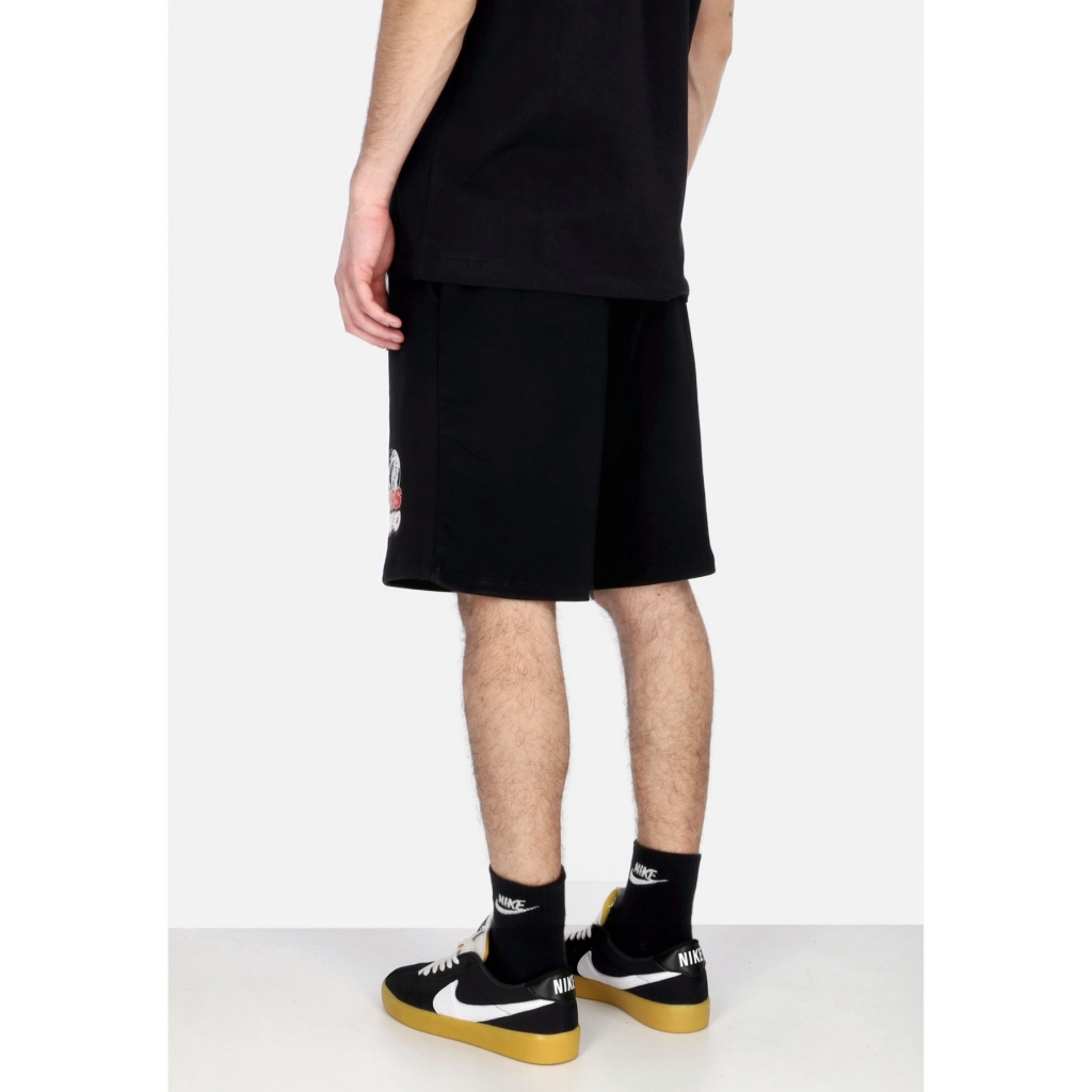 pantalone corto tuta uomo god bless shorts BLACK