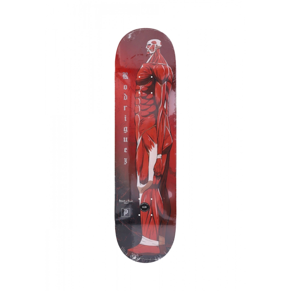 skateboard tavola uomo rodriguez colossal deck x attack on titan RED/MULTI