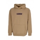 felpa leggera cappuccio uomo cornell cipher hoodie KHAKI